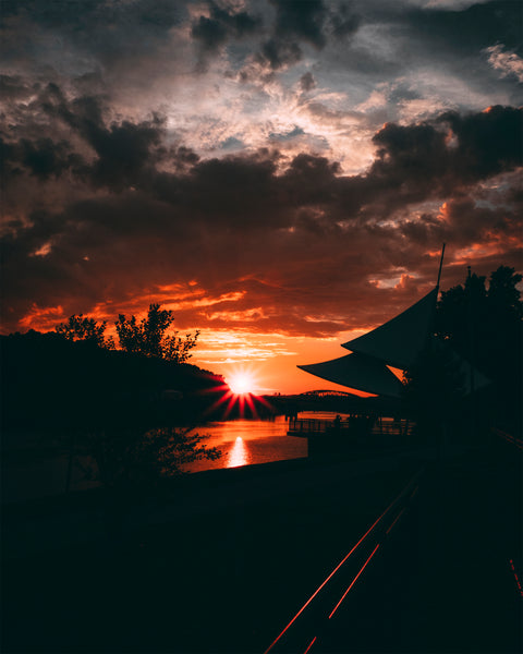 Sunset on the Levee
