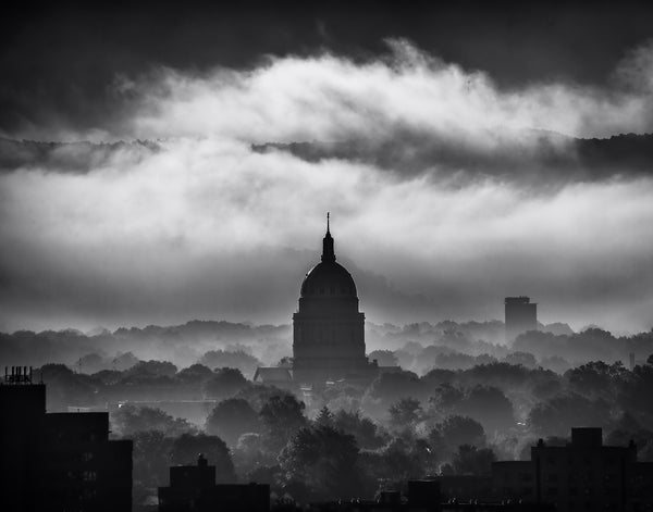 West Virginia State Capitol Silhouette